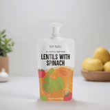 6 Pack of Organic Lentils with Spinach - Petite Palates