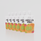 6 Pack of Organic Lentils with Spinach - Petite Palates