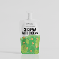 6 Pack of Organic Chickpeas with Greens - Petite Palates